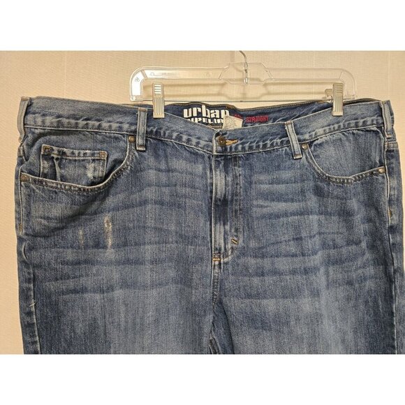 Urban Pipeline Jeans Mens 46x30 Blue Loose Straight Work - Picture 6 of 6